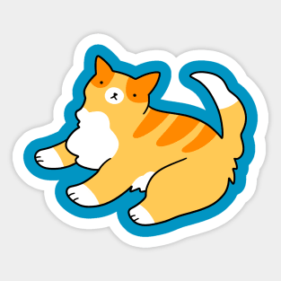 Fluffy Paws Tabby Sticker